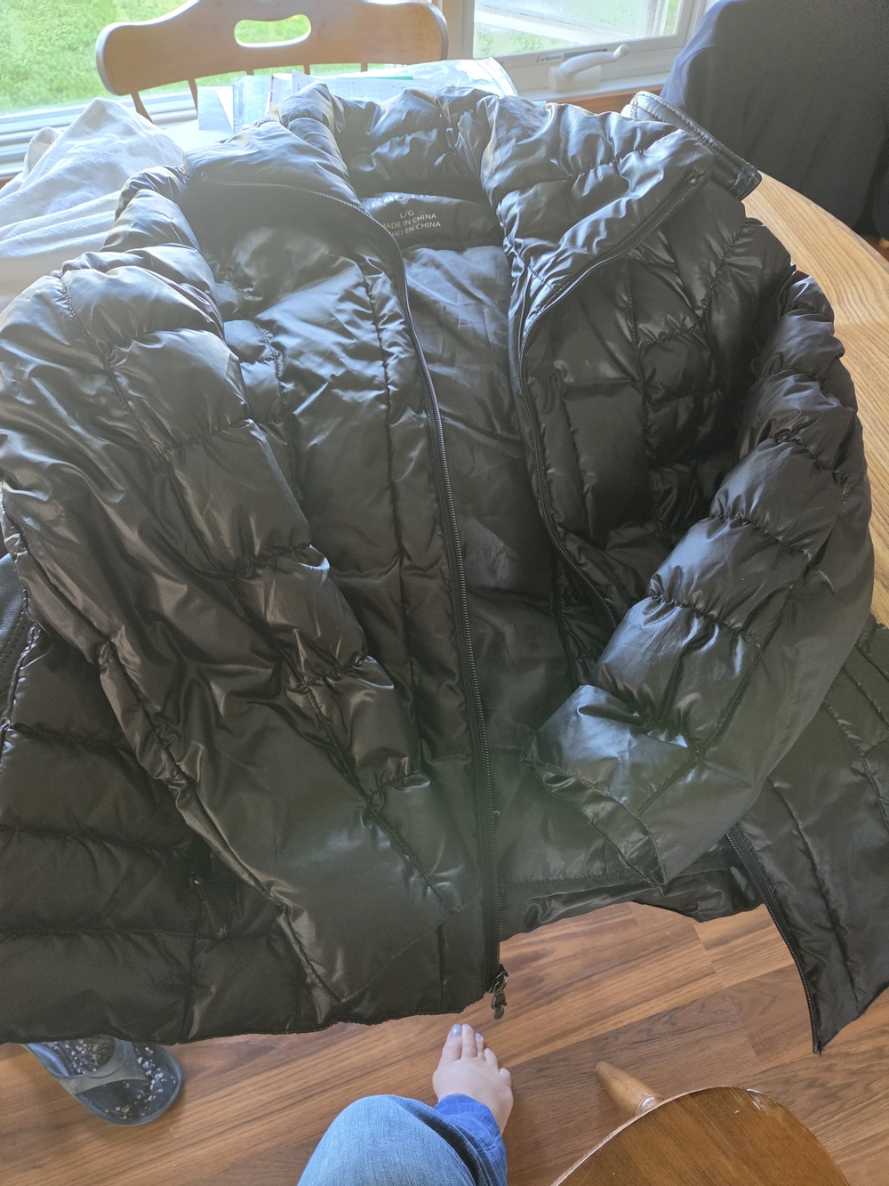 Kenneth Cole Reaction Black Quilted Puffer Jacket